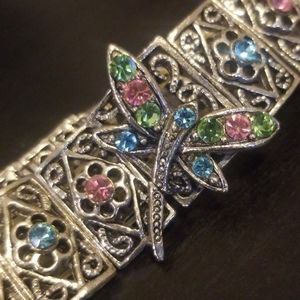 (🏷2/20)Silver Crystal Butterfly Bracelet